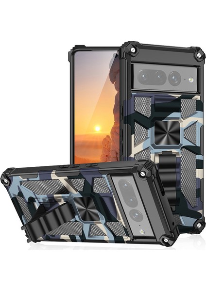 For Google Pixel 6 Pro Kamuflaj Rengi Zırh Ağır Koruma Cep Telefonu Kılıfları (Yurt Dışından)