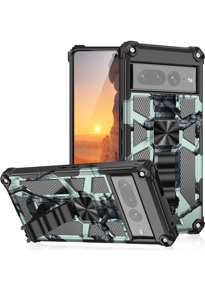 For Google Pixel 6 Pro Kamuflaj Rengi Zırh Ağır Koruma Cep Telefonu Kılıfları (Yurt Dışından)
