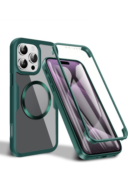 iPhone 16 Manyetik Çekim Herşey Dahil Cep Telefonu Kılıfı (Yurt Dışından)