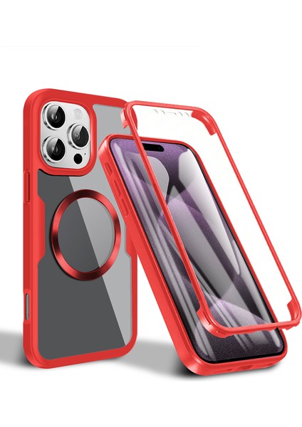 iPhone 16 Manyetik Çekim Herşey Dahil Cep Telefonu Kılıfı (Yurt Dışından)