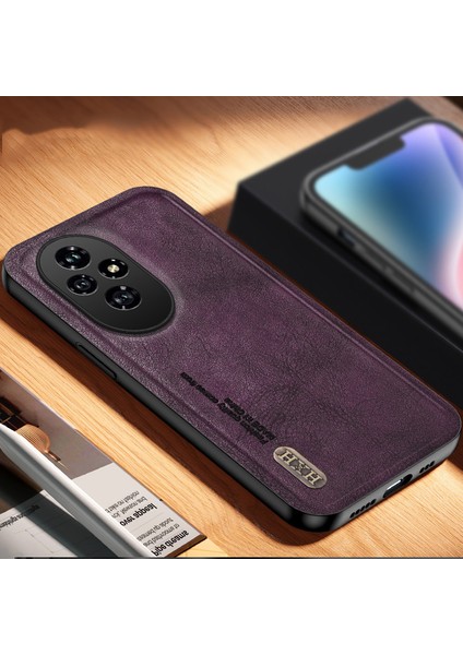 Honor 200 Araba Manyetik Emme Retro Mat Pu Cep Telefonu Kılıfı (Yurt Dışından)