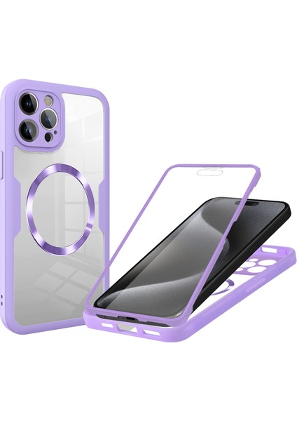 iPhone 15 Plus Manyetik Çekim Herşey Dahil Cep Telefonu Kılıfı (Yurt Dışından)
