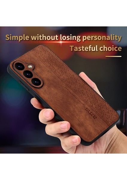 Samsung Galaxy S23 Fe Vintage Kabartmalı Pu Cep Telefonu Kılıfı (Yurt Dışından)