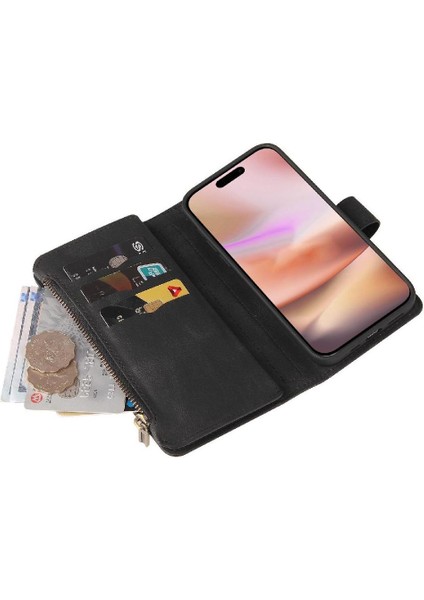 Kart Yuvası Pu ile IPhone 16 Artı Onbeş Kart Yuvaları Için Cüzdan Telefon Kılıfı (Yurt Dışından) fiyatları