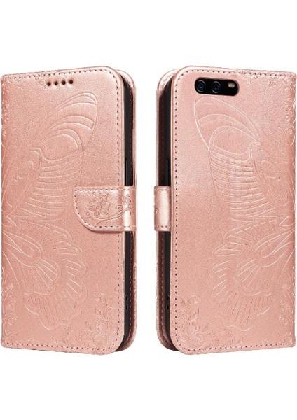 Huawei P10 Ayrılabilir El Kayışı ile Yüksek Kaliteli Deri Flip Case (Yurt Dışından)