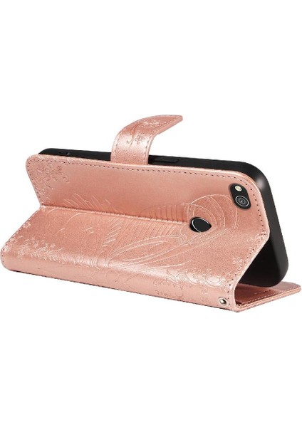 Kredi Kartı Yuvası ile Huawei P8 Lite Için Flip Case Yüksek Kalite Deri (Yurt Dışından)
