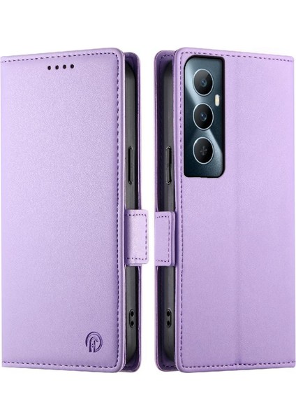 Realme C65 Flip Cüzdan Günlük Kullanım Kart Yuvaları Iş Için Flip Case (Yurt Dışından) modelleri