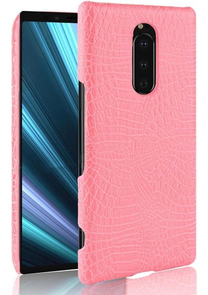 Sony Xperia 1 Koruyucu Kapak Klasik Timsah Için Şık Klasik Kılıf (Yurt Dışından)