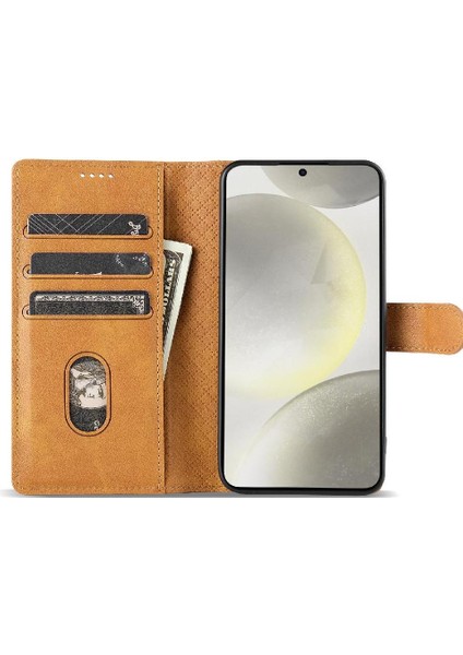 Samsung Galaxy S24 Manyetik Kapatma Anti Kayma Kart Yuvaları Için Flip Case (Yurt Dışından) fiyatları