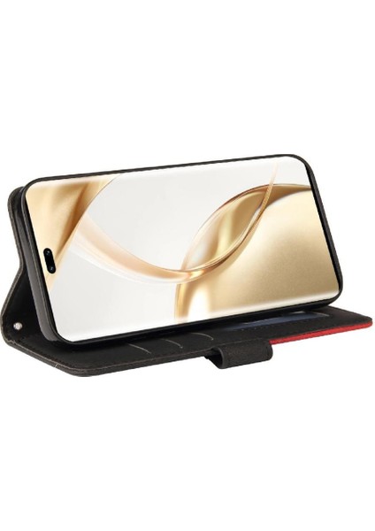 Kart Yuvası ile Onur 200 Pro Dikiş Renk Deri Cüzdan Için Flip Case (Yurt Dışından) fırsatları