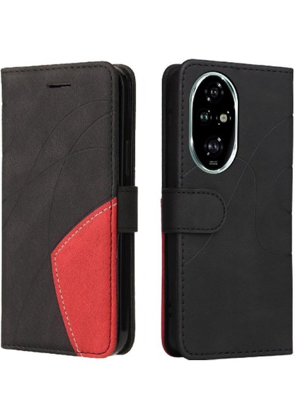 Kart Yuvası ile Onur 200 Pro Dikiş Renk Deri Cüzdan Için Flip Case (Yurt Dışından) indirimleri