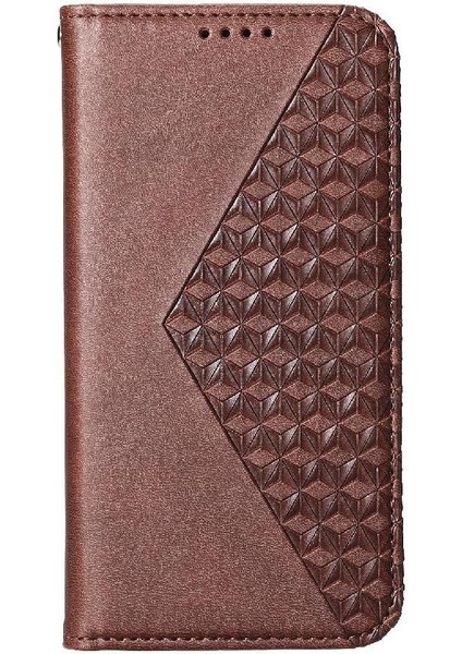 Xiaomi Redmi Için Flip Case 13 4g Cüzdan El Kayışı Günlük Kullanım Eşkenar Dörtgen Şekli (Yurt Dışından)