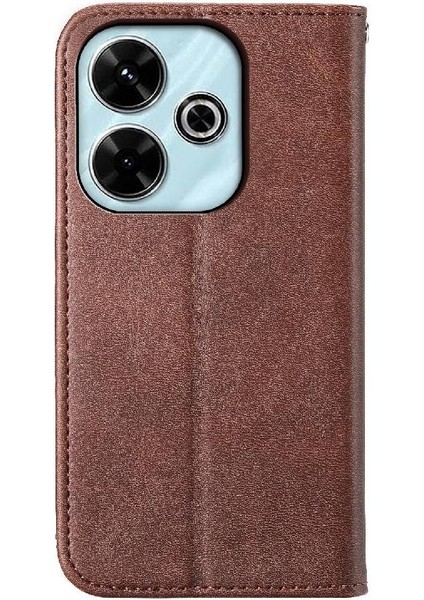 Xiaomi Redmi Için Flip Case 13 4g Cüzdan El Kayışı Günlük Kullanım Eşkenar Dörtgen Şekli (Yurt Dışından)