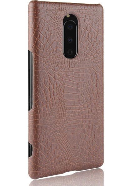 Sony Xperia 1 Koruyucu Kapak Klasik Timsah Için Şık Klasik Kılıf (Yurt Dışından)