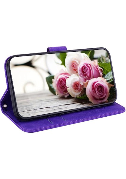 Xiaomi Poco M6 4g Kart Yuvaları Için Kılıf Kickstand Kapak Pu Deri Kılıfı (Yurt Dışından)