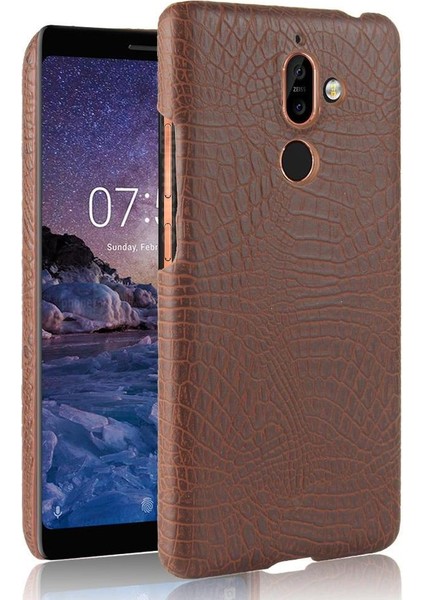 Nokia 7 Plus Anti Scratch Klasik Timsah Kapağı Için Şık Klasik Kılıf (Yurt Dışından)