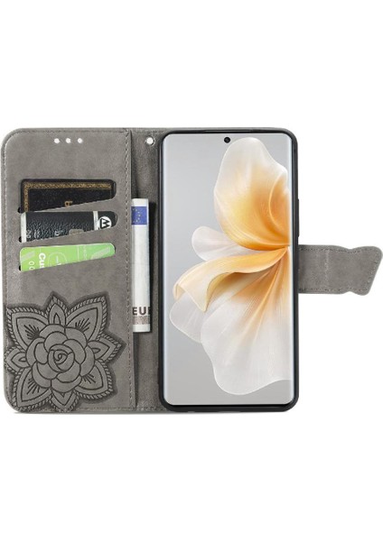 Vıvo V40 Lite Kelebek Kanat Iş Çok Renkli Cüzdan Için Flip Case (Yurt Dışından)