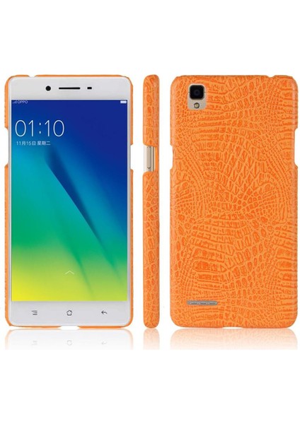 Oppo A35 Klasik Timsah Moda Anti Scratch Için Şık Klasik Durumda (Yurt Dışından)