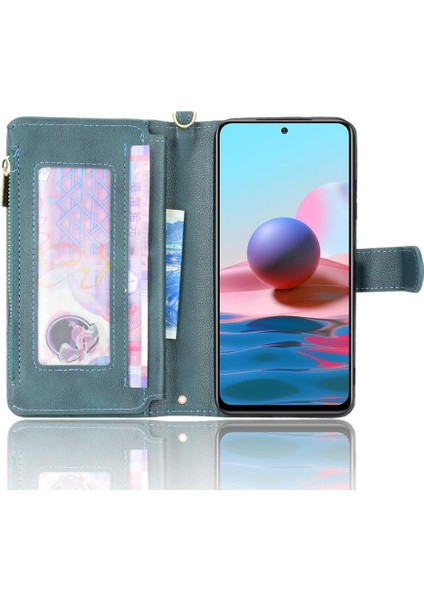 Xiaomi Redmi Not 10 4g Fermuar Cüzdan Manyetik Pu Deri Flip Case (Yurt Dışından) fırsatları