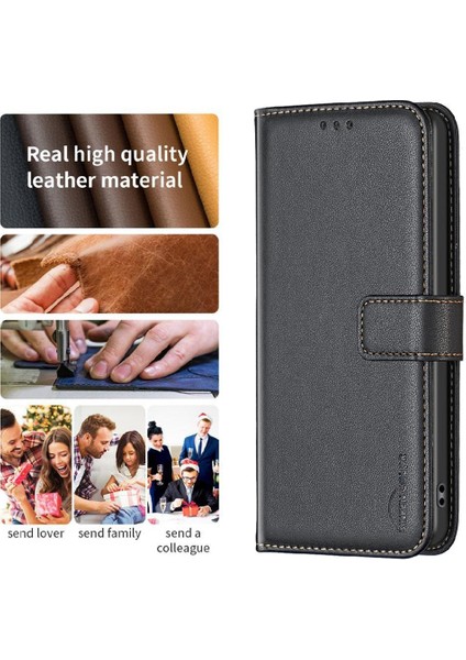 Oneplus 12 5g Için Flip Case Cüzdan Iş Çoklu Kart Yuvası Deri Kılıf (Yurt Dışından)