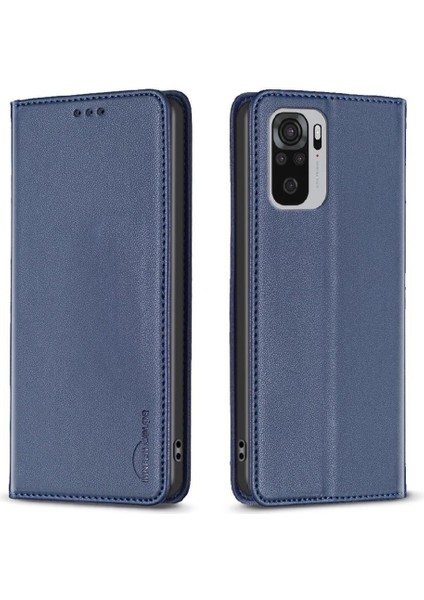 Xiaomi Redmi Not 10 Için Flip Case 4g Manyetik Cüzdan Pu Deri Yuvası (Yurt Dışından) modelleri
