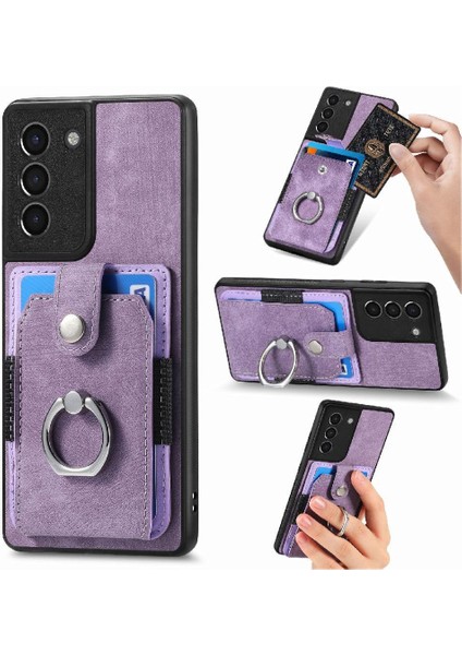 Samsung Galaxy S21 Fe Halka Tutucu Crad Yuvası Standı Manyetik Araba (Yurt Dışından)