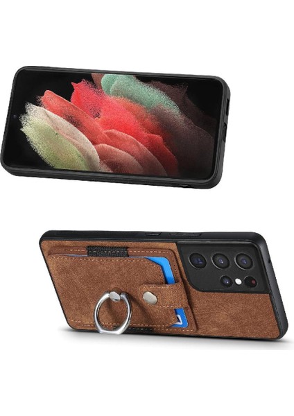 Samsung Galaxy S21 Ultra Manyetik Araç Montaj Yüzük Tutucu Standı (Yurt Dışından) fırsatları