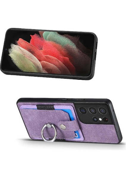 Samsung Galaxy S21 Ultra Manyetik Araç Montaj Yüzük Tutucu Standı (Yurt Dışından) modelleri
