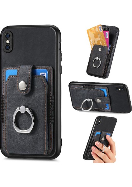 IPhone X/xs Crad Yuvası Halka Tutucu Manyetik Araç Montaj Standı (Yurt Dışından)