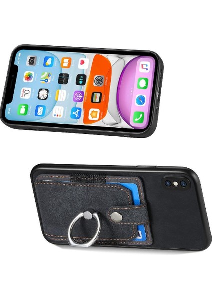 IPhone X/xs Crad Yuvası Halka Tutucu Manyetik Araç Montaj Standı (Yurt Dışından)