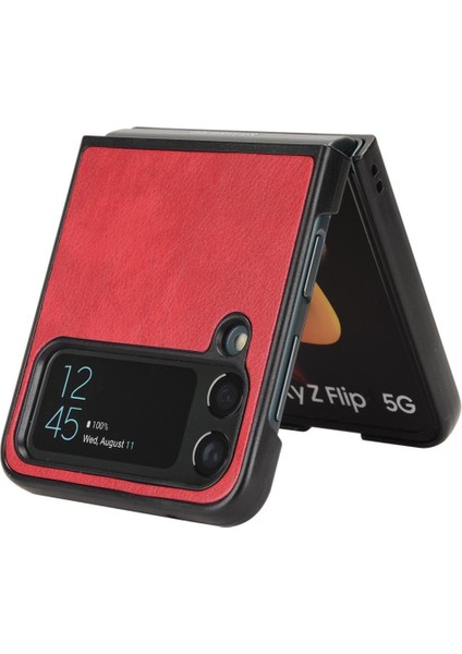Samsung Galaxy Z Flip4 Koruyucu Kapak Için Retro Kılıf Uyumluluk Anti (Yurt Dışından)