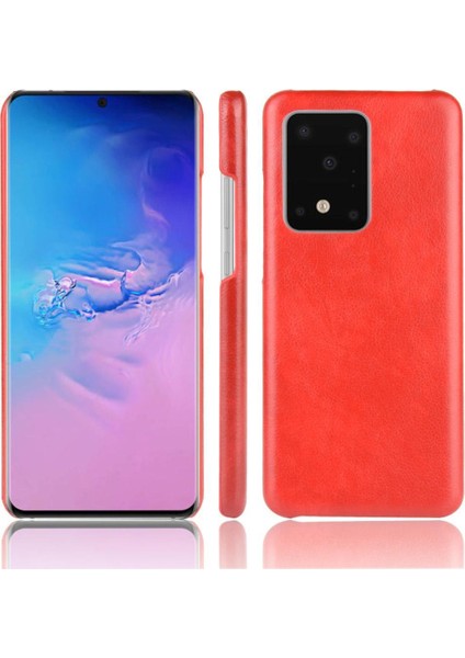 Retro Kılıf Samsung Galaxy S20 Artı Lychee Desen Anti Scratch Için Retro (Yurt Dışından)