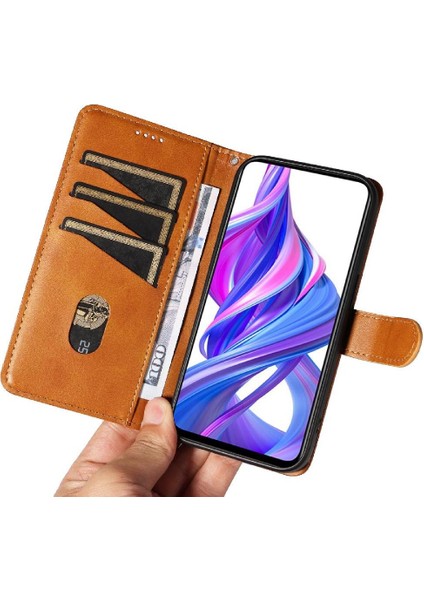 Kredi Kartı Yuvası ile Onur X30 Için Filp Durumda Preslenmiş Pu Deri Cüzdan (Yurt Dışından) modelleri
