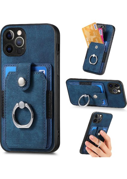 IPhone 13 Için Kılıf Pro Max Manyetik Araç Montaj Crad Yuvası Halka Tutucu Standı (Yurt Dışından)