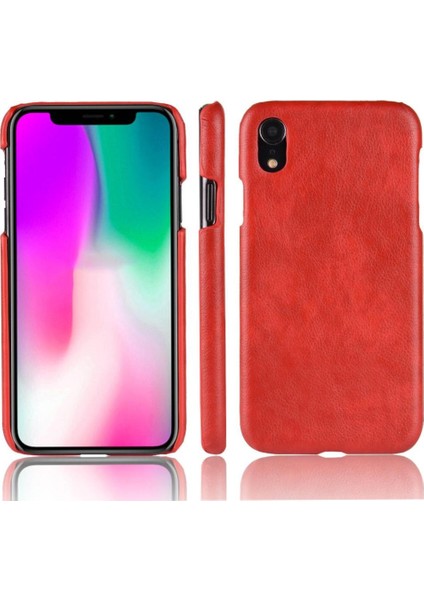IPhone Xr Koruyucu Kapak Uyumluluk Lychee Desen Için Retro Kılıf (Yurt Dışından)