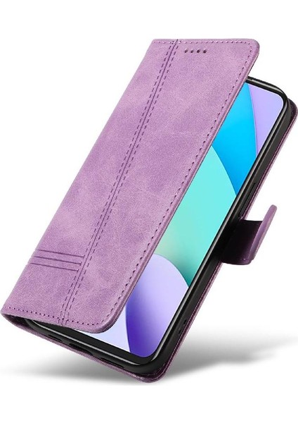 Xiaomi Redmi 10 Başbakan Cüzdan Telefon Kılıfı Için Filp Durumda Preslenmiş Pu Deri (Yurt Dışından)