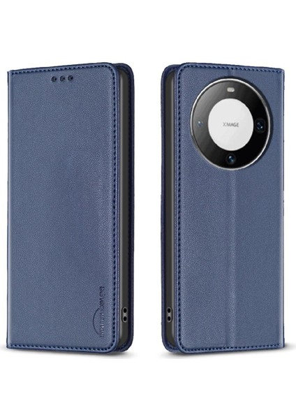 Huawei Mate 60 Pro Artı Pu Deri Çok Renkli Iş Yuvası Için Flip Case (Yurt Dışından)