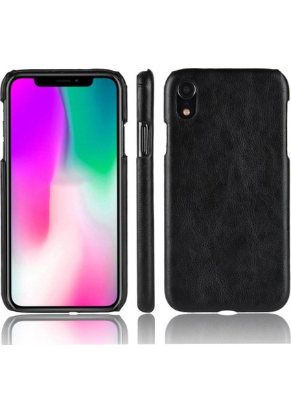 IPhone Xr Koruyucu Kapak Uyumluluk Lychee Desen Için Retro Kılıf (Yurt Dışından)