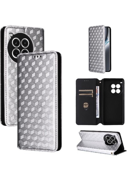 Oneplus Ace 3 Pro Için Flip Case Manyetik Kapatma Cüzdan Pu Deri Kart (Yurt Dışından)