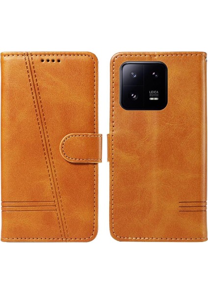 Xiaomi 13 Için Filp Durumda Ayrılabilir Siyah Bilezik Preslenmiş Pu Deri Telefon (Yurt Dışından) fiyatları