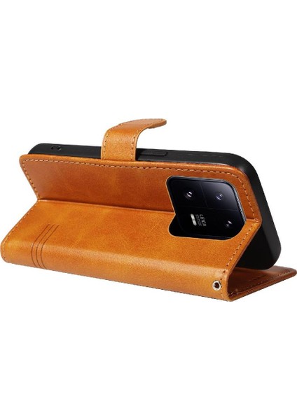Xiaomi 13 Için Filp Durumda Ayrılabilir Siyah Bilezik Preslenmiş Pu Deri Telefon (Yurt Dışından) indirimleri
