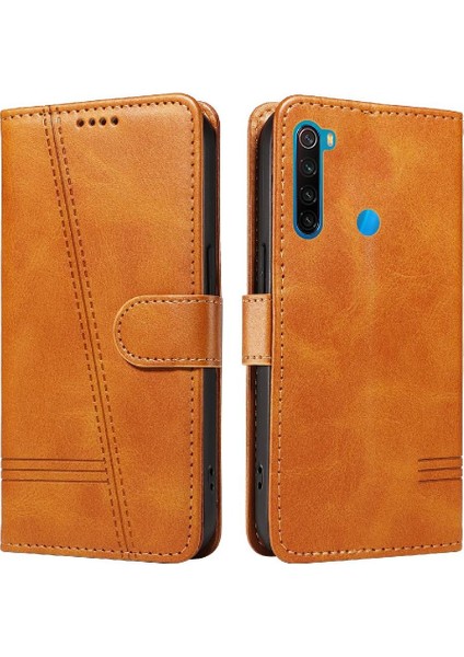 Kredi Kartı Yuvası ile Xiaomi Redmi Not 8t Için Filp Durumda Cüzdan Telefon Kılıfı (Yurt Dışından)