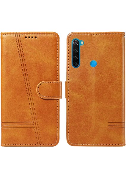 Kredi Kartı Yuvası ile Xiaomi Redmi Not 8t Için Filp Durumda Cüzdan Telefon Kılıfı (Yurt Dışından)