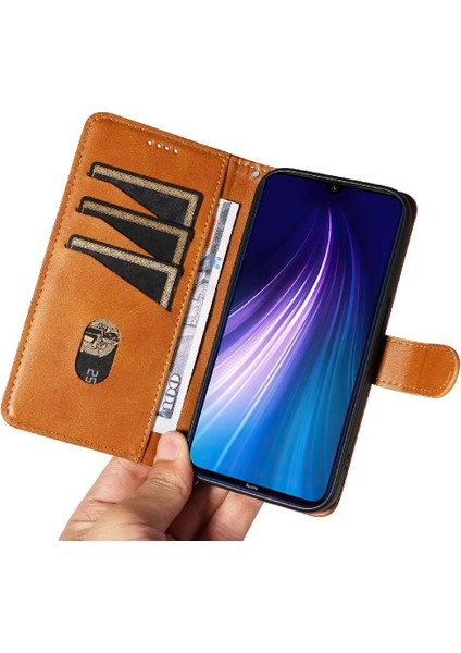Kredi Kartı Yuvası ile Xiaomi Redmi Not 8t Için Filp Durumda Cüzdan Telefon Kılıfı (Yurt Dışından)