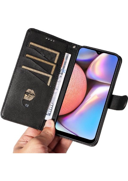 Samsung Galaxy A10S Için Kredi Kartı Yuvası ile Cüzdan Telefon Kılıfı (Yurt Dışından)
