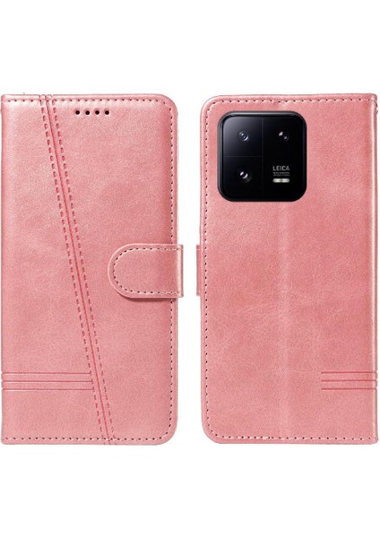 Xiaomi 13 Için Filp Durumda Ayrılabilir Siyah Bilezik Preslenmiş Pu Deri Telefon (Yurt Dışından) fırsatları