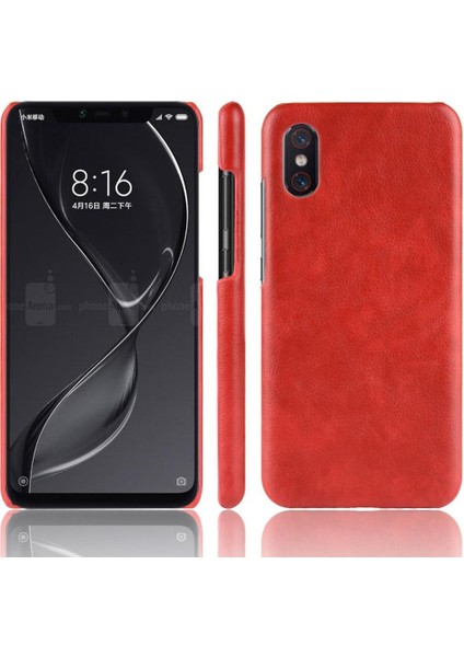 Retro Kılıf Için Xiaomi Mi 8 Pro Lychee Desen Koruyucu Kapak Retro Anti (Yurt Dışından)