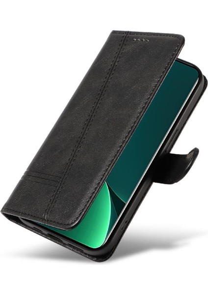 Kredi Kartı Yuvası ile Xiaomi 12 Pro Için Filp Durumda Preslenmiş Pu Deri Telefon (Yurt Dışından)