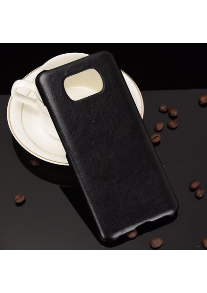 Retro Kılıf Için Xiaomi Poco X3 Nfc Uyumluluk Retro Lychee Desen Anti (Yurt Dışından)
