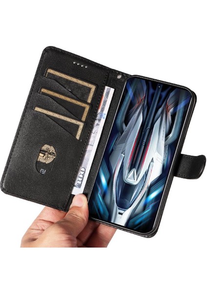 Xiaomi Poco F4 Gt Cüzdan Telefon Kılıfı Için Filp Durumda Pu ile Ayrılabilir Siyah (Yurt Dışından)